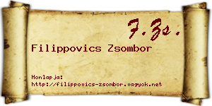 Filippovics Zsombor névjegykártya